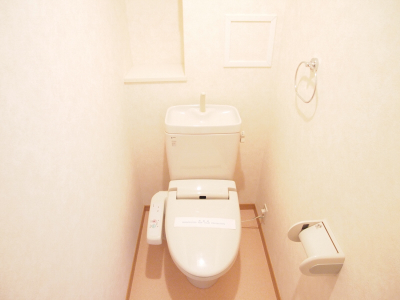 Toilet. Toilet with a clean with warm water cleaning toilet seat