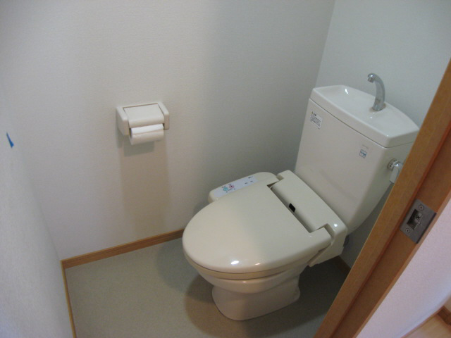 Toilet. Toilet with warm water washing toilet seat