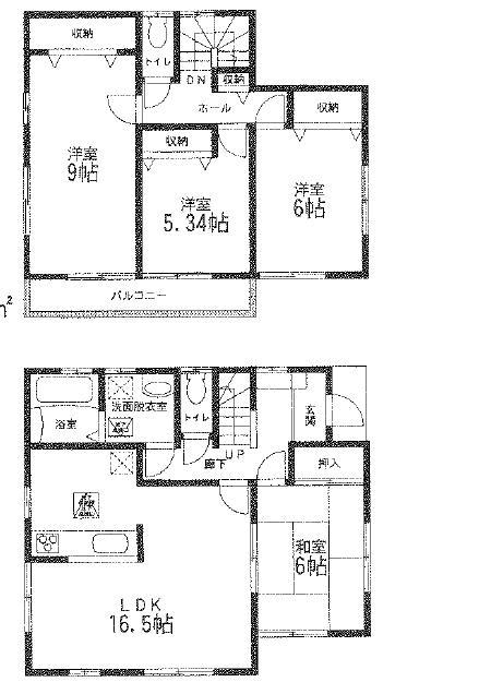 Floor plan. 26,980,000 yen, 4LDK, Land area 128.42 sq m , Building area 102.68 sq m