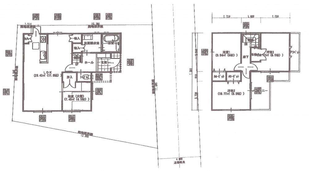 Floor plan. 37,980,000 yen, 4LDK, Land area 135.57 sq m , Living is a floor plan of the stairs building area 94.38 sq m now has attracted attention Even if Mr. children to return home, Is a popular floor plan which communication can be taken of the family because certainly enter the children's room through the living (^_^) /
