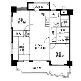 Floor plan. 3LDK, Price 23.8 million yen, Occupied area 68.05 sq m , Balcony area 16.99 sq m