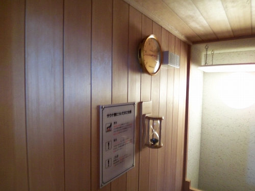 Other room space. Internal sauna room