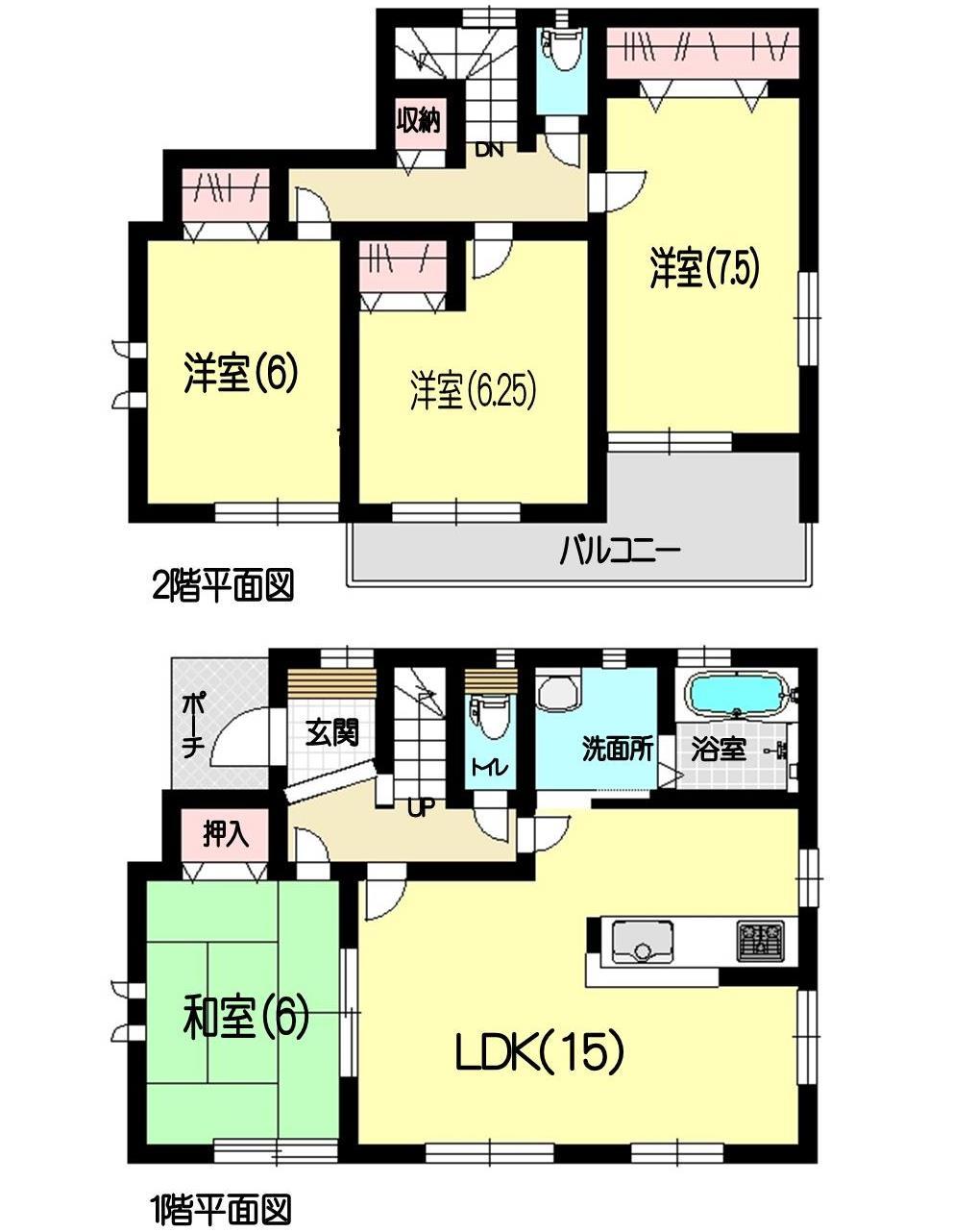 Floor plan. 27,900,000 yen, 4LDK, Land area 165.16 sq m , Building area 97.71 sq m