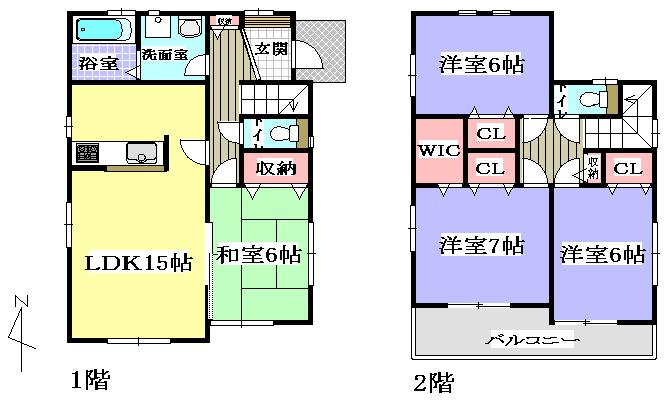 Floor plan. 27.6 million yen, 4LDK, Land area 165.15 sq m , Building area 98.53 sq m