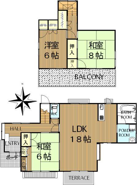 Floor plan. 18.9 million yen, 3LDK, Land area 175.5 sq m , Building area 103.96 sq m