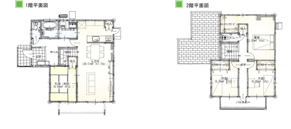 Floor plan. 35 million yen, 4LDK, Land area 235.85 sq m , Building area 108.47 sq m