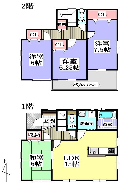 Floor plan. 27,900,000 yen, 4LDK, Land area 165.16 sq m , Building area 97.71 sq m