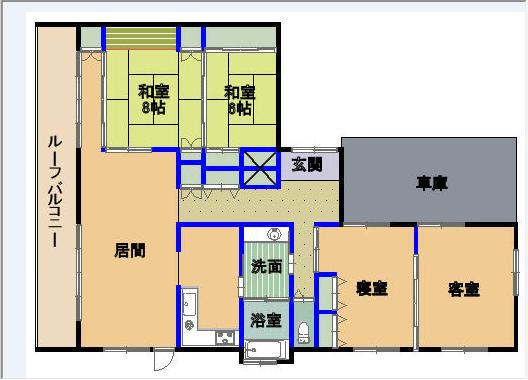 Floor plan. 29,800,000 yen, 4LDK, Land area 487.21 sq m , Building area 157.96 sq m