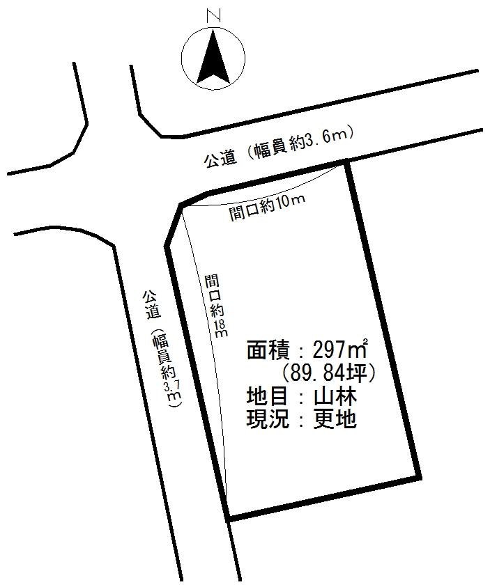 Compartment figure. Land price 12 million yen, Land area 297 sq m