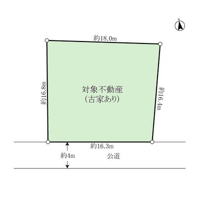 Compartment figure. Land area: 284.06 sq m       (85.92 square meters)