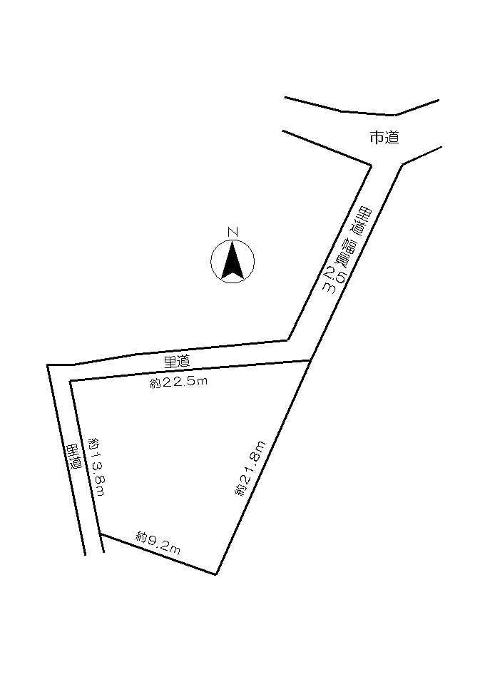 Compartment figure. Land price 8.4 million yen, Land area 275 sq m