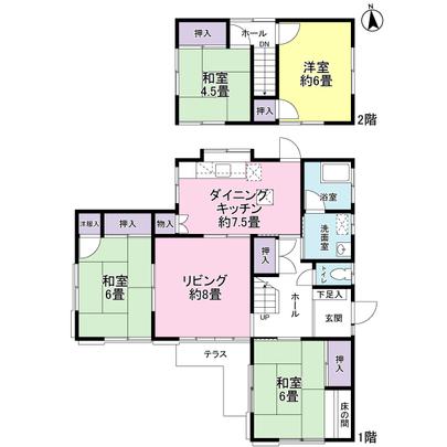 Floor plan. 4L ・ Floor plan of the DK type