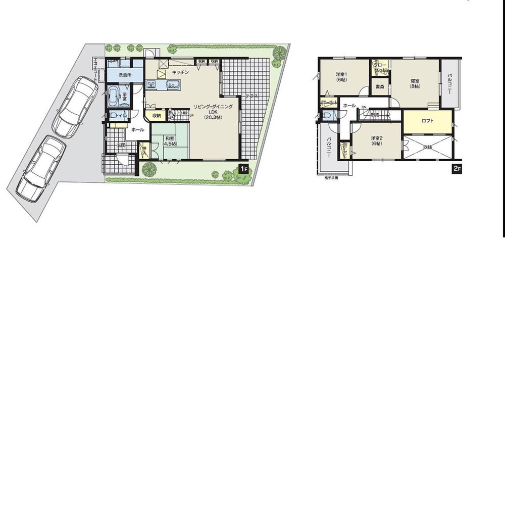 Floor plan. (No. 2 locations), Price 27.5 million yen, 4LDK, Land area 165.35 sq m , Building area 120.68 sq m
