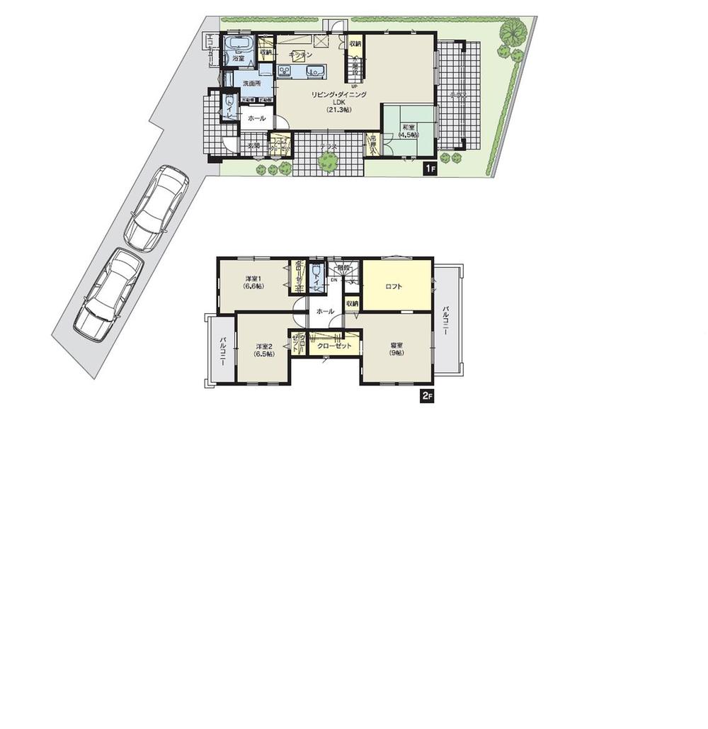 Floor plan. (No. 3 locations), Price 26,900,000 yen, 4LDK, Land area 175.99 sq m , Building area 124.33 sq m