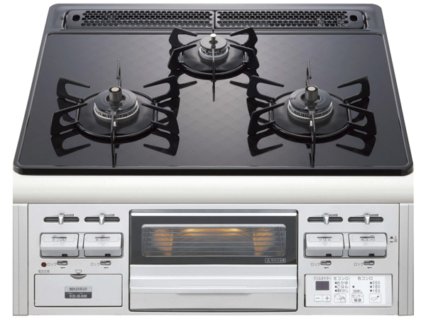 Kitchen.  [Anhydrous one side grilled built-in stove with a glass top plate grill] Going out safety device, Tempura oil heating prevention function, Equipped with Si sensor stove all burners, Multi-function is a three-necked gas stove. (Same specifications)