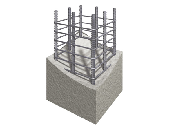 Building structure.  [Strong pillars that support the building] Pillars of the entire building firm is sturdy made of reinforced concrete. Arranged hard and thick deformed bar in the vertical direction, Wound and secure with about 100mm intervals rebar of hoop around it. Built-in the mold on it, Hardened by implanting concrete, Finish a pillar of rugged reinforced concrete. (Conceptual diagram)