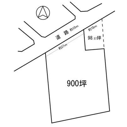 Compartment figure. Land price 54 million yen, Land area 2,975.22 sq m
