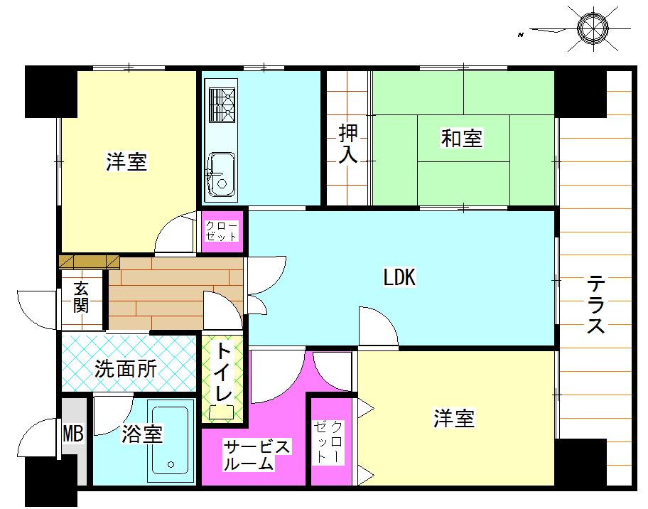 Floor plan. 3LDK + S (storeroom), Price 11.8 million yen, Footprint 76 sq m , Balcony area 17.96 sq m