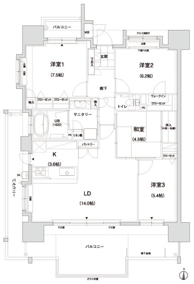 Floor: 4LDK, occupied area: 90.05 sq m, Price: 27.5 million yen