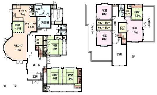 Floor plan. 31 million yen, 6LDK + S (storeroom), Land area 929.68 sq m , Building area 349.52 sq m