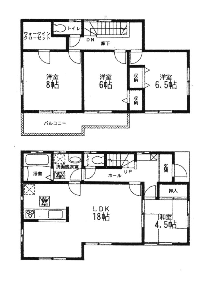 Floor plan. 20,980,000 yen, 4LDK + S (storeroom), Land area 129.77 sq m , Building area 105.99 sq m