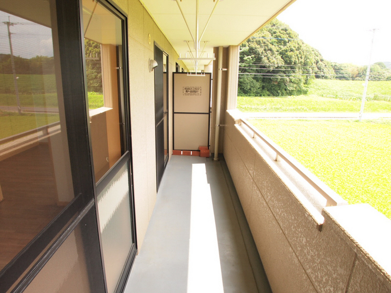 Balcony. It is refreshing sunny balcony. 