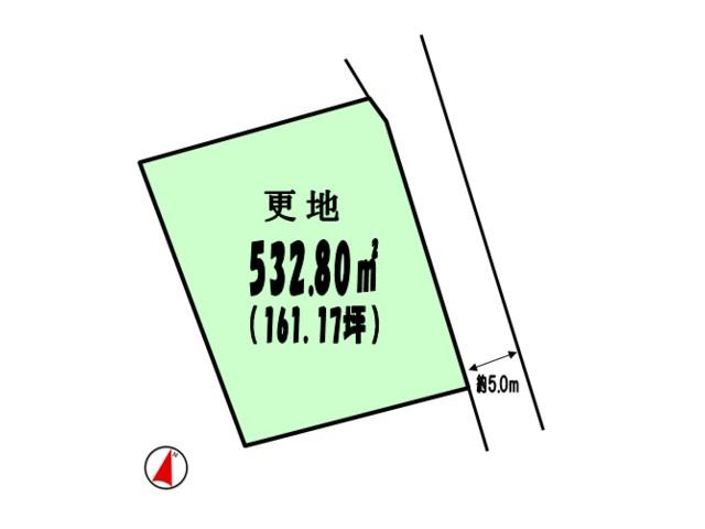 Compartment figure. Land price 26,800,000 yen, Land area 532.8 sq m