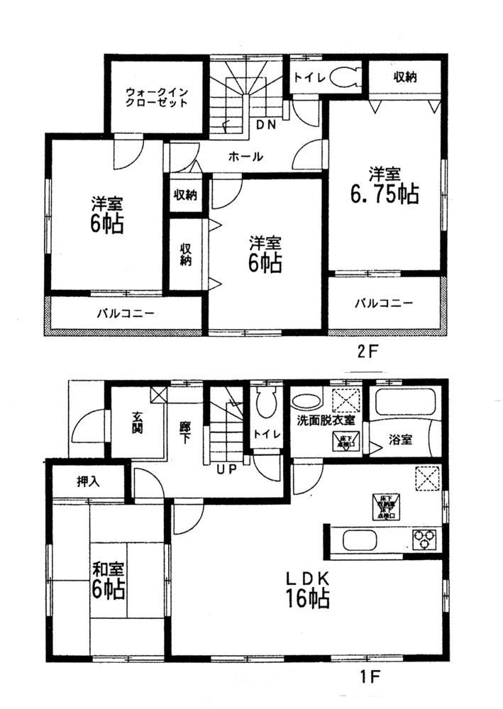 Floor plan. 24,980,000 yen, 4LDK + S (storeroom), Land area 133.53 sq m , Building area 103.92 sq m