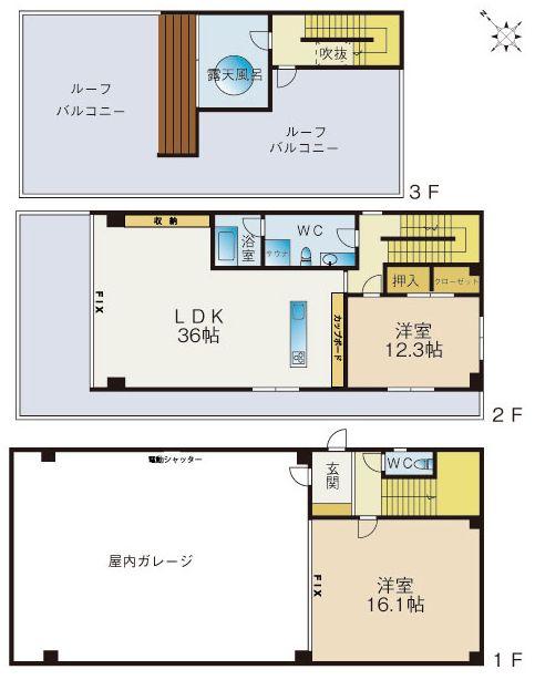 Floor plan. 45 million yen, 2LDK, Land area 1,087.02 sq m , Building area 212.8 sq m