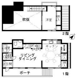 Floor plan. 16 million yen, 1LDK, Land area 539.7 sq m , Building area 76.14 sq m