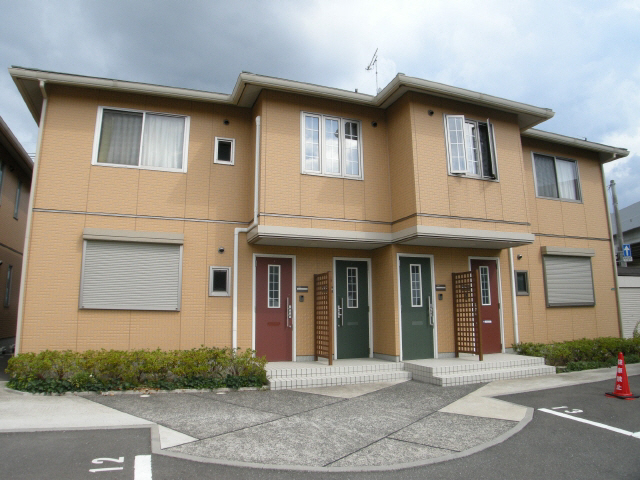 Building appearance. Sekisui House of rental housing. Stylish appearance. 