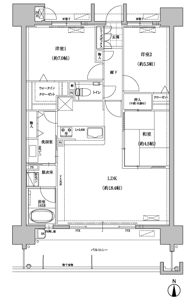 Floor: 3LDK, the area occupied: 79.8 sq m, Price: 22,550,000 yen ~ 25,450,000 yen
