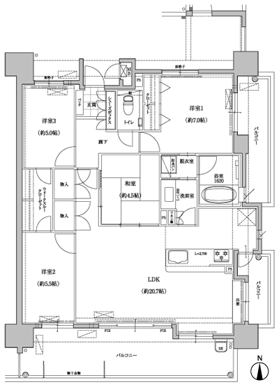 Floor: 4LDK, occupied area: 94.75 sq m, Price: 26,650,000 yen ~ 29,650,000 yen