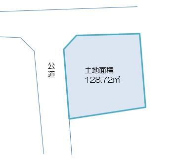 Compartment figure. Land price 11 million yen, Land area 128.72 sq m