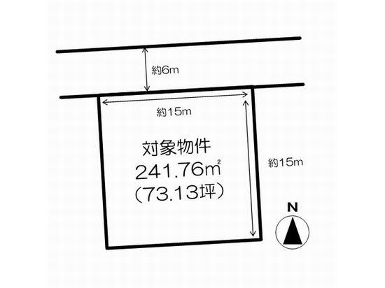 Compartment figure. Land price 6.8 million yen, Land area 241.76 sq m