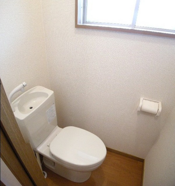 Toilet. It comes with a window to the toilet.