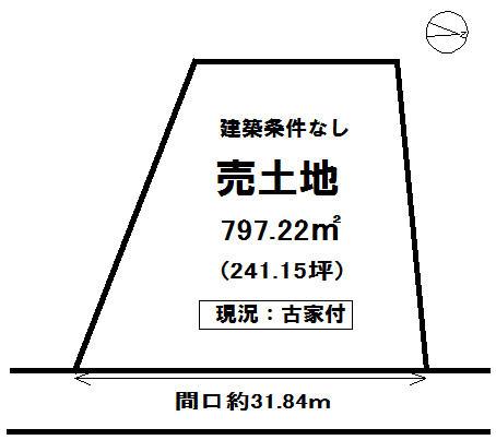 Compartment figure. Land price 45,100,000 yen, Land area 797.22 sq m