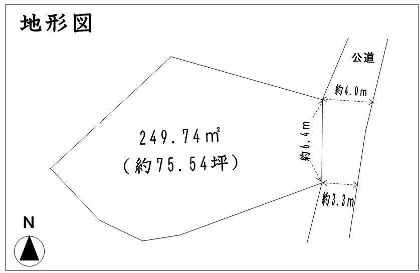 Compartment figure. Land price 17.8 million yen, Land area 249.74 sq m