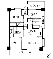 Floor: 4LDK, occupied area: 81.62 sq m, Price: 28.2 million yen