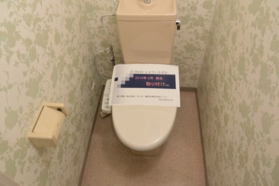 Toilet. Toilet with hot washing machine