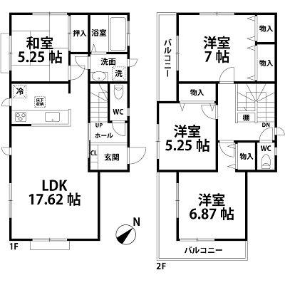 Floor plan. 27,800,000 yen, 4LDK, Land area 144.85 sq m , Building area 98.95 sq m floor plan!
