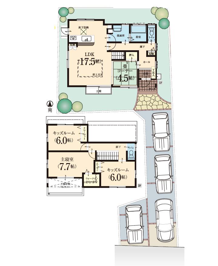 Floor plan. 27,800,000 yen, 4LDK, Land area 181.46 sq m , Building area 103.68 sq m