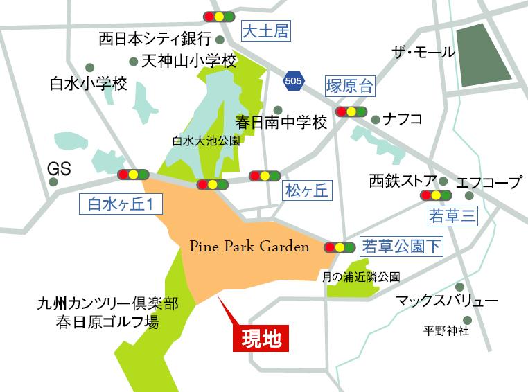Local guide map. Local guide map