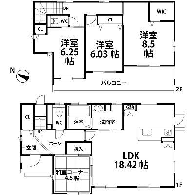 Floor plan. 31,800,000 yen, 4LDK, Land area 165.48 sq m , Building area 108.26 sq m floor plan!