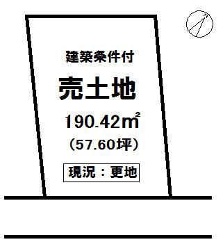 Compartment figure. Land price 25 million yen, Land area 190.42 sq m local land photo