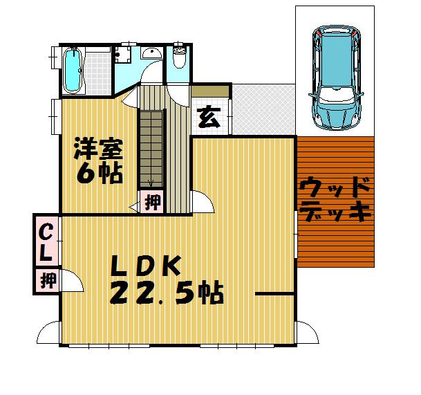 Floor plan. 20.8 million yen, 3LDK + S (storeroom), Land area 138.1 sq m , Building area 89.43 sq m 1F