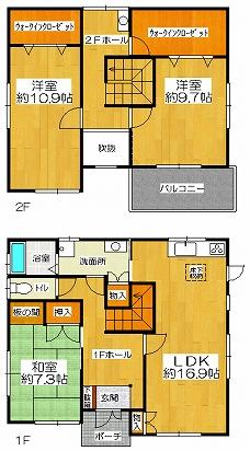 Floor plan. 35 million yen, 3LDK, Land area 251.74 sq m , Building area 127 sq m