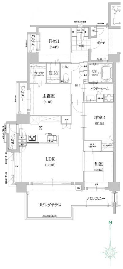 Floor: 4LDK, occupied area: 93.38 sq m, Price: 31.7 million yen