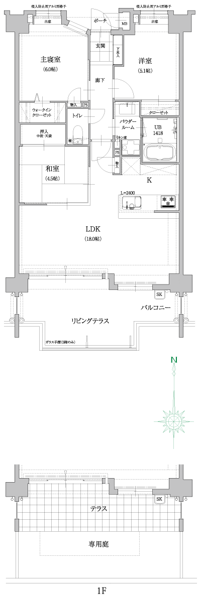 Floor: 3LDK, occupied area: 72.36 sq m, Price: 24.6 million yen