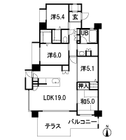 Floor: 4LDK, occupied area: 93.38 sq m, Price: 31.7 million yen